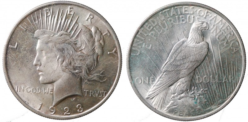 United States. Peace Dollar 1923 Ag. qFDC