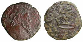 Regno di Napoli. Carlo V d'Asburgo (1516-1556). Cavallo. AE gr. 0,95 rif.Magliocca 86 mMB