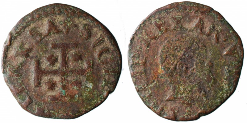 Regno di Napoli. Filippo II (1554-1598). Cavallo AE gr. 1,08 mMB