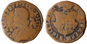 Regno di Napoli. Filippo IV (1621-1665) Grano 1633. AE gr.9,48 MB