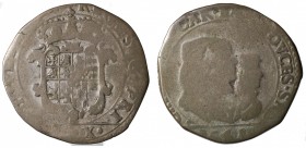 Savoia. Carlo Emanuele II, reggenza della madre Cristina di Francia (1638-1648). Mezza lira 1641. Ag gr. 7,16 mm 28,5.