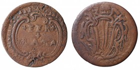 Benedetto XIV (1740-1758). Ferrara, quattrino senza data. CU gr.1,69 Munt.424 MB-BB