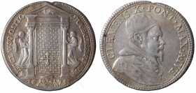 Clemente X (1670-1676). Roma, testone con porta santa, giubileo 1675. AG gr.9,09. MIR 1953/1; Mun. 25. *appiccagnolo rimosso qBB