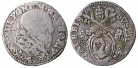 Gregorio XIII (1572-1585). Ancona. Testone Ag gr. 9,28 MIR 1214 MB-BB