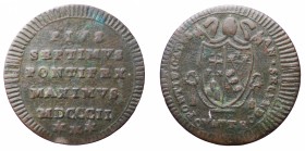 Pio VII. Quattrino 1802 BB