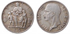 Vittorio Emanuele III. 5 lire 1937 Ag gr.4,98 BB