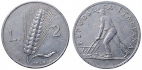 Repubblica Italiana. 2 lire 1946 rara MB