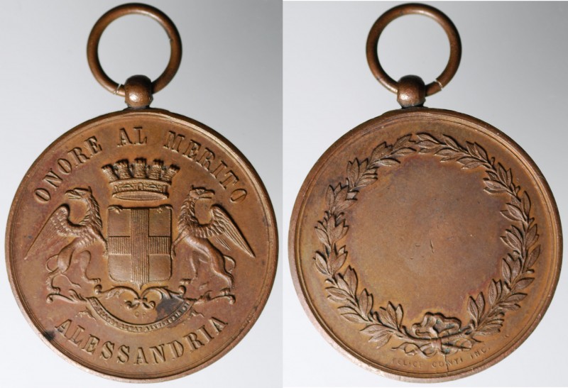 Alessandria.Medaglia Onore al Merito AE gr. 13,26 mm 33 Inc. Felici Conti