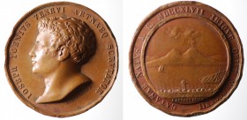 Borboniche. Medaglia Giuseppe Gioeni Duca D'Angiò (Catania, 1747-1822). AE gr.47,5 mm 40,8 firmata Arnaud e Catenacci. * colpi al bordo