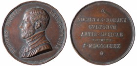 Medaglia Pierluigi da palestrina 1880. AE gr. 28,6 mm 41,6
