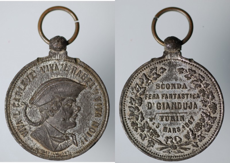 Torino. Medaglia festa di carnevale 1867. gr. 14,33 mm 30