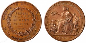 Torino. Medaglia premio Scuole Tecniche operaie San Carlo in Torino. 1911-1912 AE gr.30,90 mm 40,5