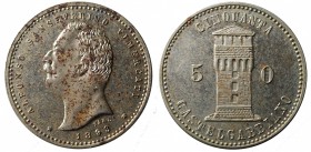 Castelgabbiano. Alfonso Sanseverino Vimercati gettone da 50 centesimi 1893