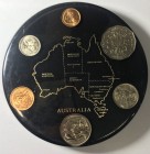 Australia. Souvenir con monete fdc (gr. 206 mm 130)