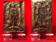 Pericle Fazzini. Altorilievo in lamina di bronzo Cm 30X23x2 ca. Realizzato nel 1980 dalla ELDEC EDIZIONI PREGIATE raffigurante Beatrice, la donna amat...