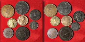 Lotto misto di monete e medaglie in vari metalli.
