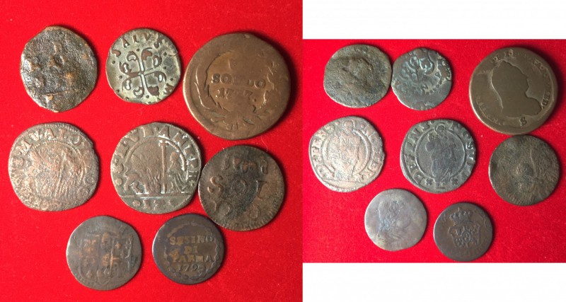 Zecche Italiane. Lotto di 8 monete da catalogare