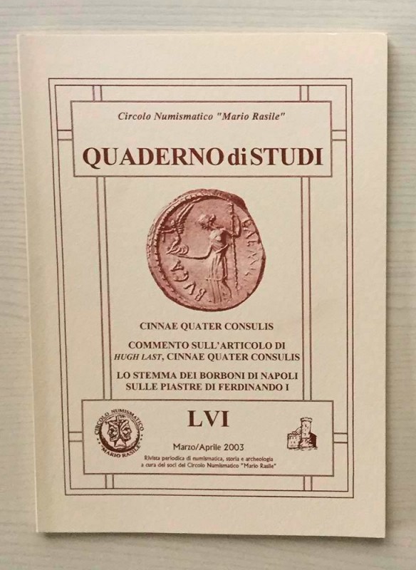 Circolo Numismatico “Mario Rasile” Quaderno di studi LVI, Formia, Marzo-Aprile 2...
