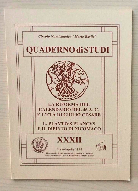 Circolo Numismatico “Mario Rasile” Quaderno di studi XXXI, Formia, Gennaio-Circo...