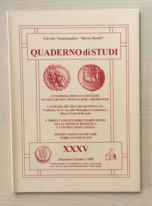 Circolo Numismatico “Mario Rasile” Quaderno di studi XXXV, Formia, Settembre-Ott...