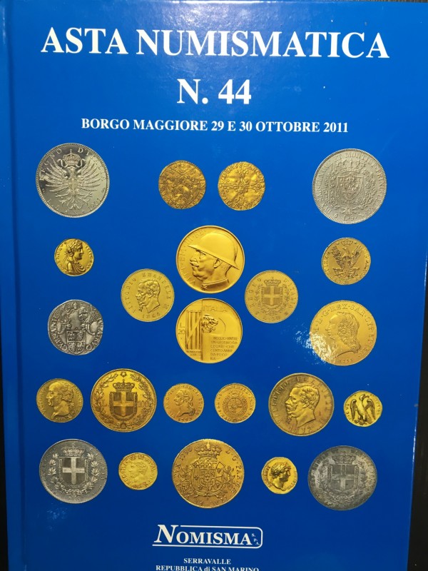 Nomisma. Asta Numismatica 44, San Marino 29 e 30 Ottobre 2011. Cartonato editori...