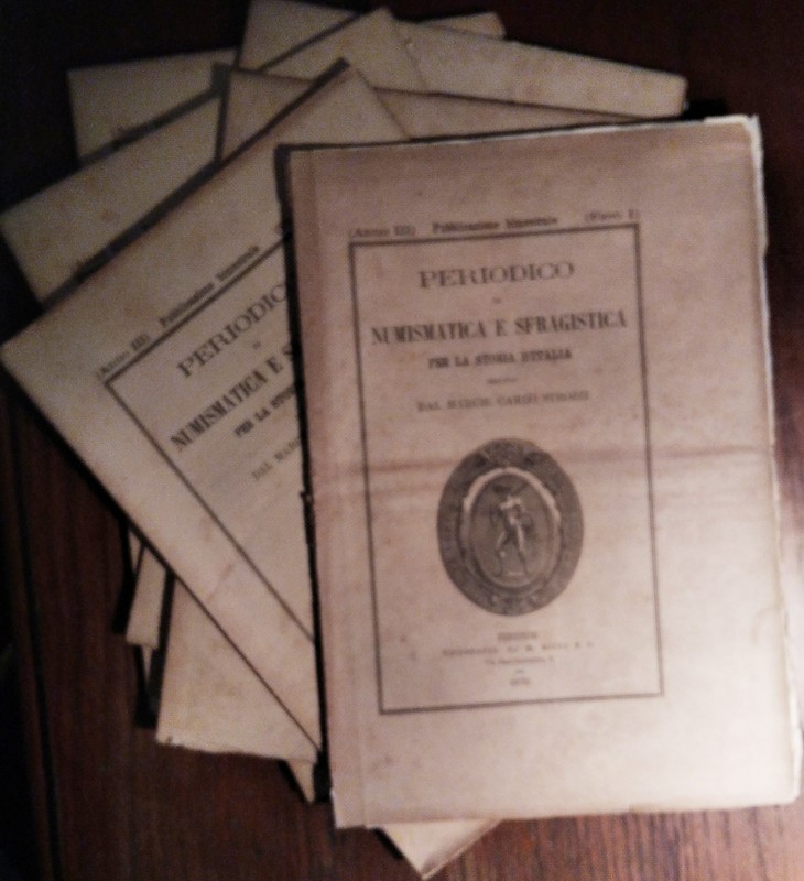 PERIODICO DI NUMISMATICA E SFRAGISTICA PER LA STORIA D’ITALIA diretto dal March....