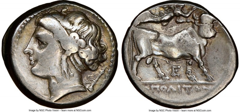 CAMPANIA. Neapolis. Ca. 275-250 BC. AR didrachm or stater (21mm, 7.20 gm, 11h). ...
