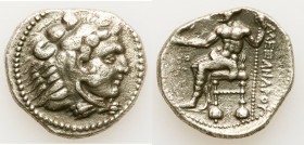 MACEDONIAN KINGDOM. Alexander III the Great (336-323 BC). AR tetradrachm (27mm, 16.78 gm, 1h). Choice Fine, porosity. Posthumous issue of Ake or Tyre,...