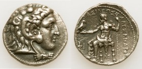 MACEDONIAN KINGDOM. Alexander III the Great (336-323 BC). AR tetradrachm (26mm, 16.97 gm, 12h). VF, porosity. Late lifetime-early posthumous issue of ...