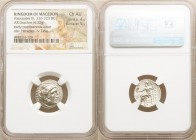 MACEDONIAN KINGDOM. Alexander III the Great (336-323 BC). AR drachm (17mm, 4.32 gm, 12h). NGC Choice AU 4/5 - 5/5. Posthumous issue of Abydus, ca. 310...