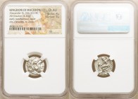 MACEDONIAN KINGDOM. Alexander III the Great (336-323 BC). AR drachm (16mm, 4.26 gm, 11h). NGC Choice AU 4/5 - 5/5. Posthumous issue of Abydus, ca. 310...