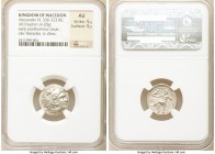 MACEDONIAN KINGDOM. Alexander III the Great (336-323 BC). AR drachm (17mm, 4.28 gm, 1h). NGC AU 5/5 - 5/5. Early posthumous issue of Magnesia ad Maean...