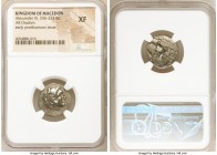 MACEDONIAN KINGDOM. Alexander III the Great (336-323 BC). AR drachm (18mm, 4h). NGC XF. Early posthumous issue of Lampsacus, ca. 323-317 BC. Head of H...