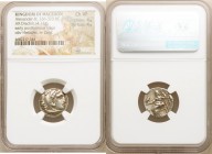 MACEDONIAN KINGDOM. Alexander III the Great (336-323 BC). AR drachm (16mm,4.17 gm, 11h). NGC Choice VF 4/5 - 4/5. Posthumous issue of Colophon, ca. 32...