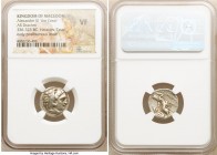 MACEDONIAN KINGDOM. Alexander III the Great (336-323 BC). AR drachm (16mm, 10h). NGC VF. Lifetime-early posthumous issue of Colophon, ca. 323-319 BC. ...