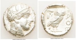 ATTICA. Athens. Ca. 440-404 BC. AR tetradrachm (23mm, 17.14 gm, 12h). Choice XF. Mid-mass coinage issue. Head of Athena right, wearing crested Attic h...