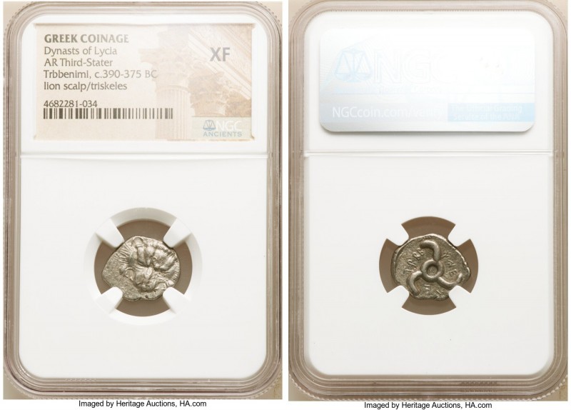 LYCIAN DYNASTS. Trbbenimi (Ca. 390-370 BC). AR third-stater (17mm, 10h). NGC XF....