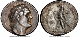 PTOLEMAIC EGYPT. Ptolemy II Philadelphus (285-246 BC). AR stater or tetradrachm (27mm, 14.15 gm, 12h). NGC Choice VF 5/5 - 3/5. Sidon, Regnal Year 32 ...