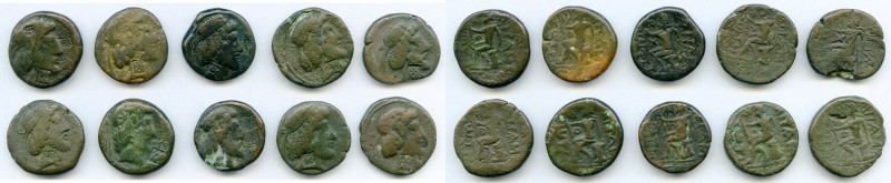 ANCIENT LOTS. Greek. Characene Kingdom. Attambelus IV (ca. 53/4-63/4 AD). Lot of...