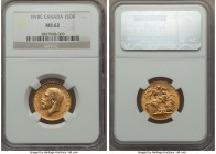 George V gold Sovereign 1918-C MS62 NGC, Ottawa mint, KM20. A flashy near-choice representative. AGW 0.2354 oz.

HID09801242017

© 2020 Heritage A...