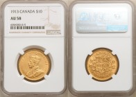 George V gold 10 Dollars 1913 AU58 NGC, Ottawa mint, KM27. AGW 0.4838 oz. 

HID09801242017

© 2020 Heritage Auctions | All Rights Reserved