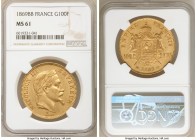 Napoleon III gold 100 Francs 1869-BB MS61 NGC, Strasbourg mint, KM802.2, Fr-551, Gad-1136. Last year of type. AGW 0.9334 oz. 

HID09801242017

© 2...