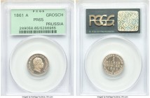 Prussia. Wilhelm I Groschen 1861-A PR65 PCGS, Berlin mint, KM485. 

HID09801242017

© 2020 Heritage Auctions | All Rights Reserved