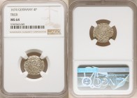 Trier. Carl Caspar 4 Pfennig 1674 MS64 NGC, KM127. Untoned with reflective fields. 

HID09801242017

© 2020 Heritage Auctions | All Rights Reserve...