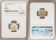 Trier. Johann Hugo 4 Pfennig 1683 MS65 NGC, KM154. 

HID09801242017

© 2020 Heritage Auctions | All Rights Reserved