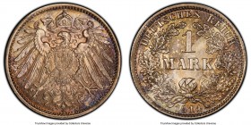 Wilhelm II Mark 1914-D MS67 PCGS, Munich mint, KM14. Smoky taupe-gray toning. 

HID09801242017

© 2020 Heritage Auctions | All Rights Reserved
