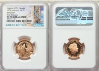 Elizabeth II gold Proof Sovereign 2018 PR70 Ultra Cameo NGC, KM-Unl. First Release Issue. Commemorates "The Legend of St. George - The Selection".

...