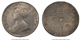 Anne Crown 1707 XF Details (Rim Repaired) PCGS, KM519.3, S-3578, Dav-1340. Roses and Plumes in alternating angles variety. 

HID09801242017

© 202...