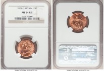 George IV Farthing 1825 MS64 Red NGC, KM677, S-3822. Red with lustrous mint bloom. 

HID09801242017

© 2020 Heritage Auctions | All Rights Reserve...