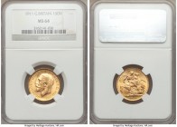 George V gold Sovereign 1911 MS64 NGC, KM820. Full mint brilliance abounds on this near-gem specimen. AGW 0.2355 oz.

HID09801242017

© 2020 Herit...